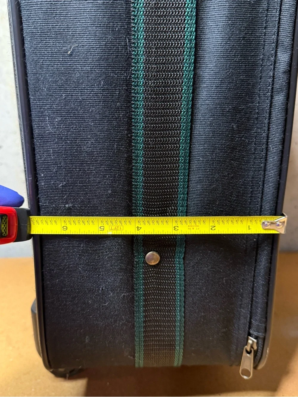 McGregor Black Travel Carry-On with Green Accent